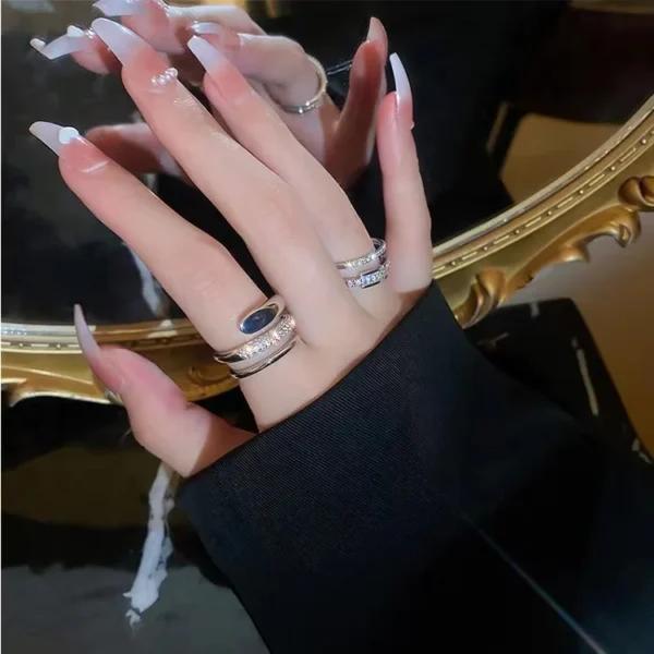 2023 New Fashion Trend Unique Design Elegant Delicate Exaggerated Lines Ring Women Jewelry Wedding Party Premium Gift Wholesale - Image 67