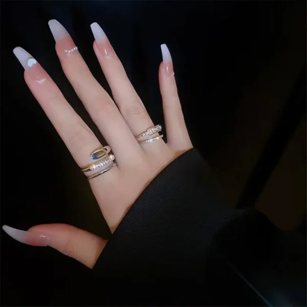 2023 New Fashion Trend Unique Design Elegant Delicate Exaggerated Lines Ring Women Jewelry Wedding Party Premium Gift Wholesale - Image 66