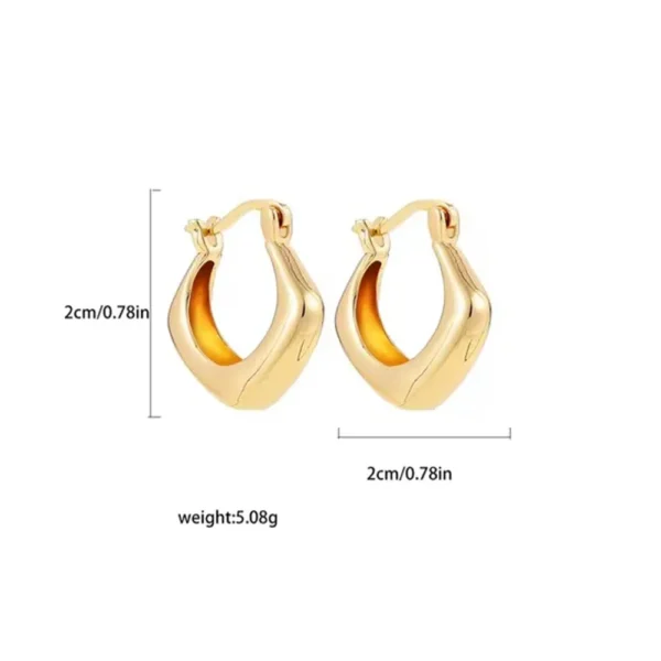 Vintage Stainless Steel Chunky Twist C Shape Earrings for Women Anti Allergic Smooth Metal Circle Huggie Ear Hoop Jewelry Серьги - Image 27