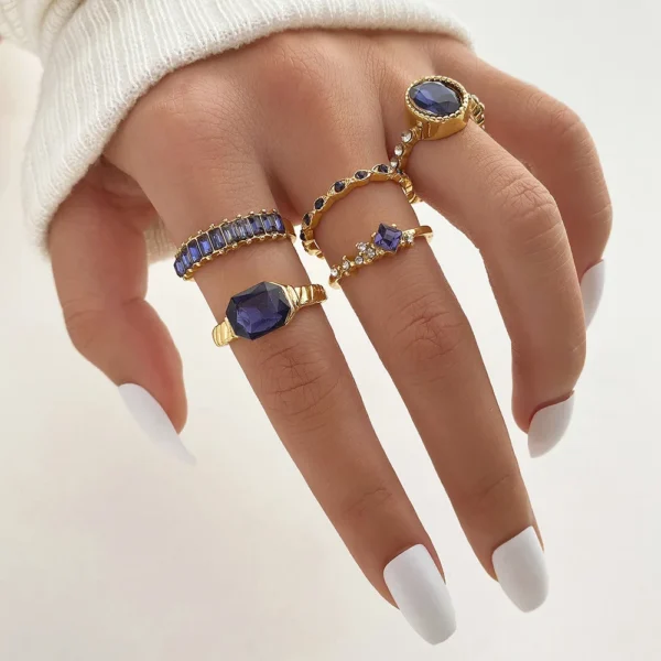 2023 New Fashion Trend Unique Design Elegant Delicate Exaggerated Lines Ring Women Jewelry Wedding Party Premium Gift Wholesale - Image 19