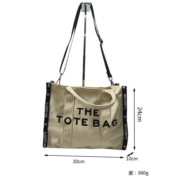 2025 New Fashionable Large Capacity Women's Tote Bag Canvas Handbag top handle Crossbody Bag Casual Simple Shoulder Bag - Image 14
