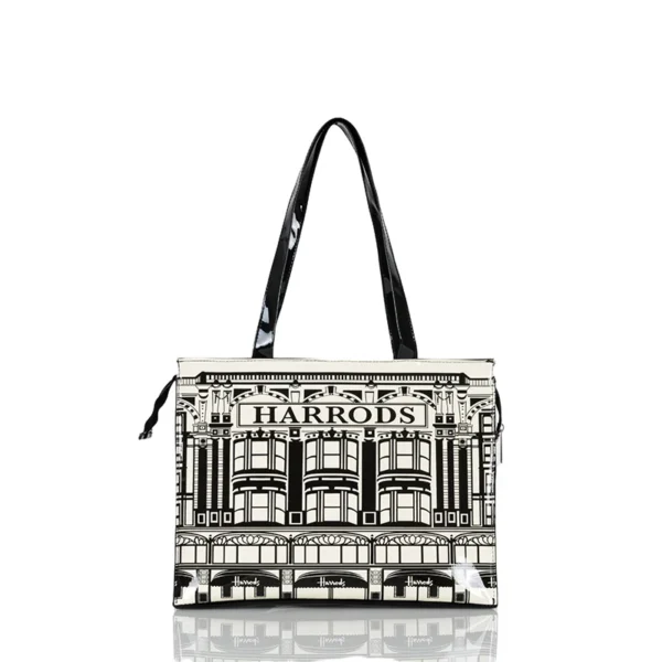 Horizontal Edition PVC Reusable Shopping Bag Eco-friendly London Lady Shopper Bag Large Capacity Waterproof Handbag Shoulder Bag - Image 19