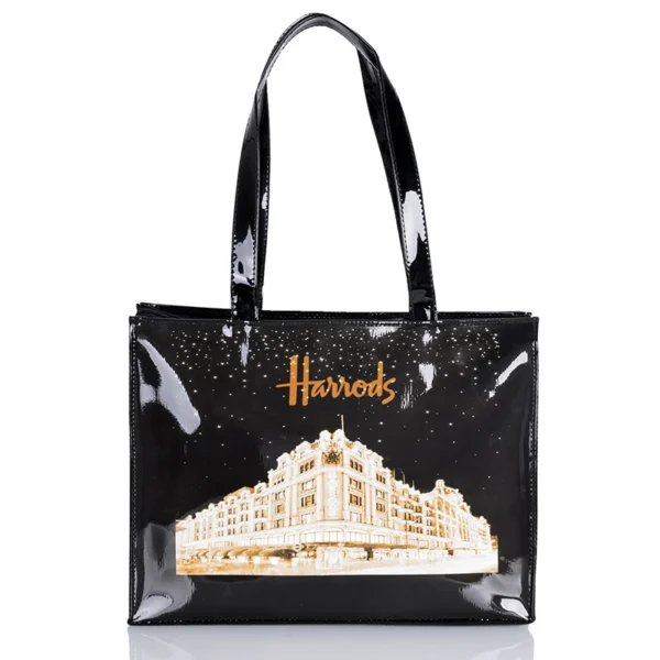 Horizontal Edition PVC Reusable Shopping Bag Eco-friendly London Lady Shopper Bag Large Capacity Waterproof Handbag Shoulder Bag - Image 38