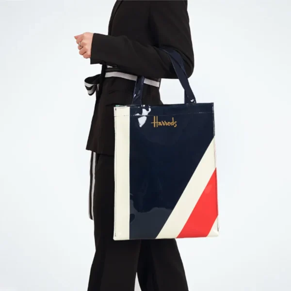 Cartton Print PVC Reusable Women's Shopping Bag Eco Friendly Flower Shopper Handbag Casual Female Student Shoulder Book Purse - Image 32