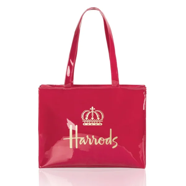 Horizontal Edition PVC Reusable Shopping Bag Eco-friendly London Lady Shopper Bag Large Capacity Waterproof Handbag Shoulder Bag - Image 26