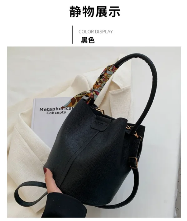 Large Capacity Bag for Women Summer New Fashion Trendy Shoulder Bag Textured Niche Crossbody Bucket Bag - Image 25