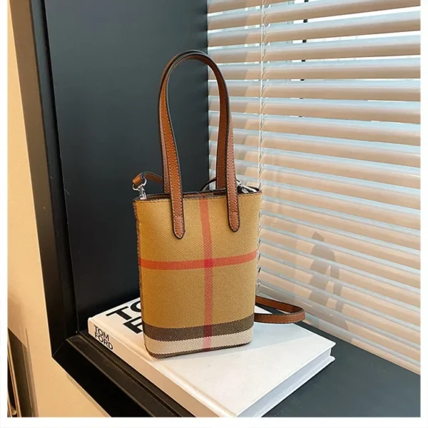 Fashionable Color Block Women's Shoulder Crossbody Bucket Bag Handbag Stylish Design High End Feeling New Hot Sale Of The Season - Image 20