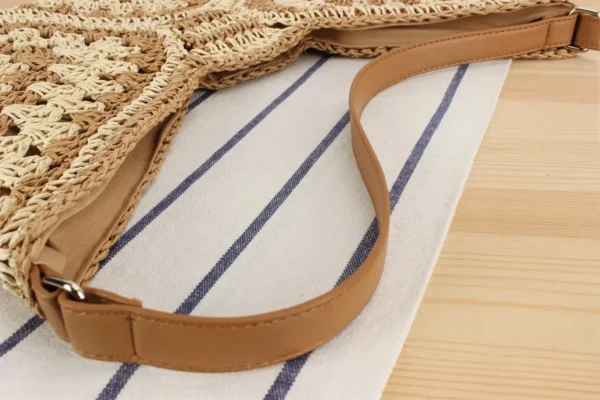 Women Weaving Clutches knit bag Large Portable Shoulder Bag Summer Beach Purses Shopper Satchel Female Tote Bags Handbags - Image 5