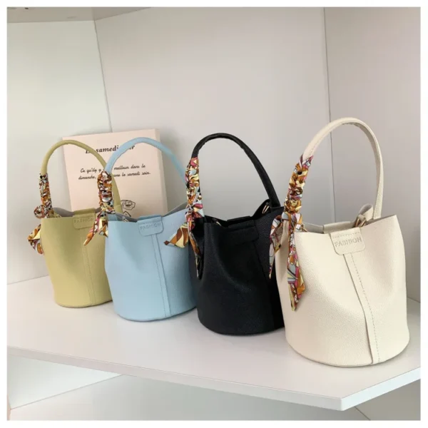 Large Capacity Bag for Women Summer New Fashion Trendy Shoulder Bag Textured Niche Crossbody Bucket Bag - Image 29