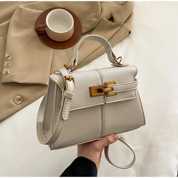 Trapezoidal Crossbody Bag, Niche Designer Soft Shoulder Bag,Fashionable Commuting Versatile Messenger Bag,Lady Buckle Handbag - Image 16