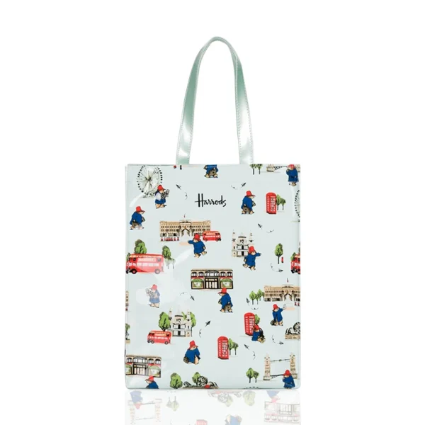 Cartton Print PVC Reusable Women's Shopping Bag Eco Friendly Flower Shopper Handbag Casual Female Student Shoulder Book Purse - Image 20