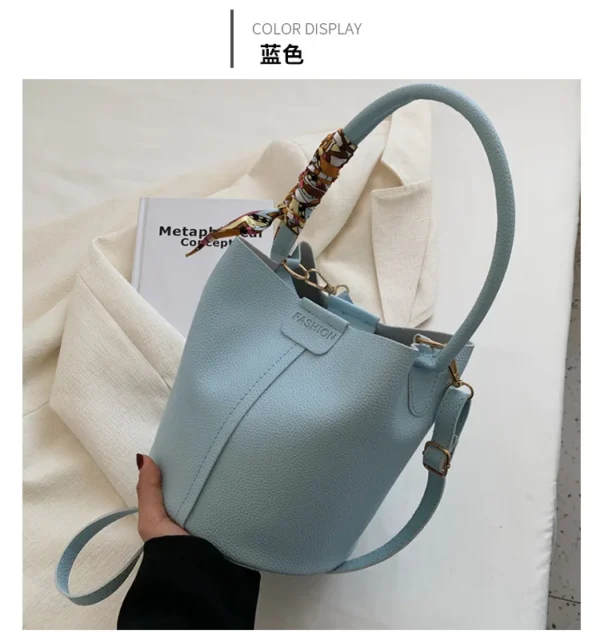 Large Capacity Bag for Women Summer New Fashion Trendy Shoulder Bag Textured Niche Crossbody Bucket Bag - Image 28