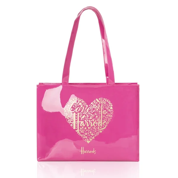 Horizontal Edition PVC Reusable Shopping Bag Eco-friendly London Lady Shopper Bag Large Capacity Waterproof Handbag Shoulder Bag - Image 34