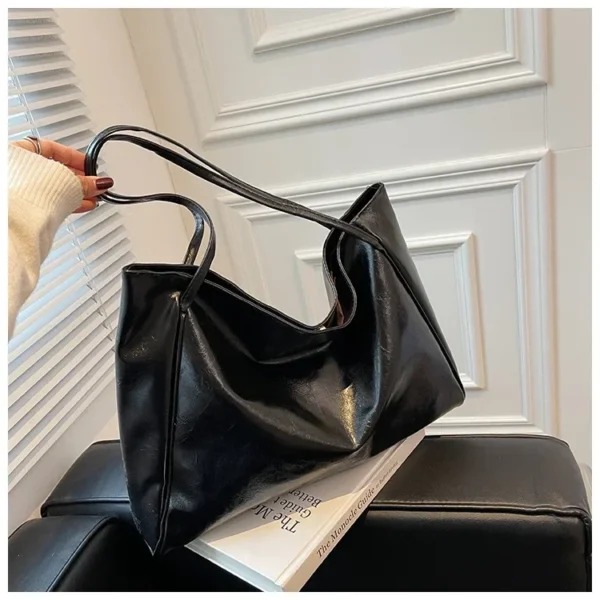 Women Tote Bag Fashion Underarm Pouch Large Capacity Soft Pu Leather Shoulder Bag Retro Crossbody Bag Casual Portable BucketBags - Image 32