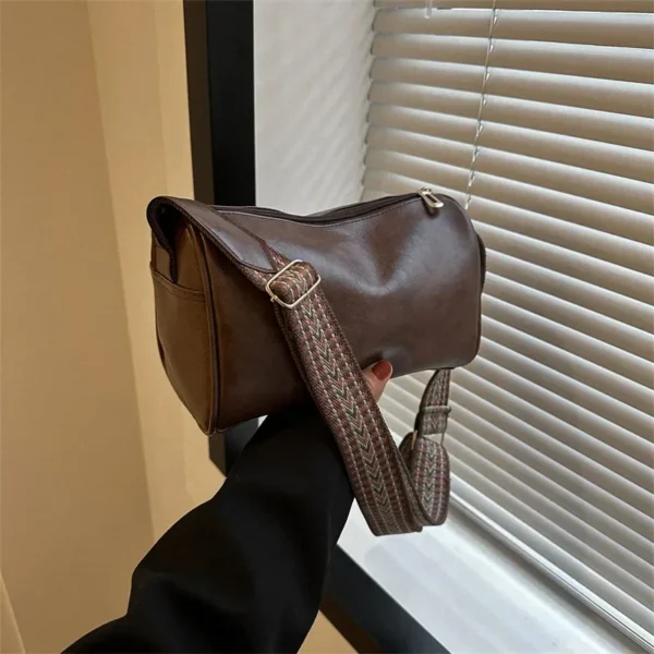 Vintage Shoulder Bag for Women Fashion Wide Strap Crossbody Bag Retro Pillow Messenger Handbag Ladies Tote Clutchs Purses Tote - Image 35