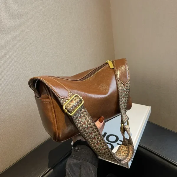 Vintage Shoulder Bag for Women Fashion Wide Strap Crossbody Bag Retro Pillow Messenger Handbag Ladies Tote Clutchs Purses Tote - Image 38