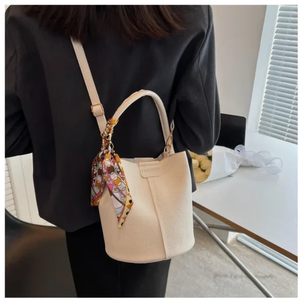 Large Capacity Bag for Women Summer New Fashion Trendy Shoulder Bag Textured Niche Crossbody Bucket Bag - Image 20