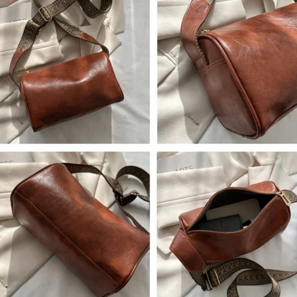 Vintage Shoulder Bag for Women Fashion Wide Strap Crossbody Bag Retro Pillow Messenger Handbag Ladies Tote Clutchs Purses Tote - Image 44
