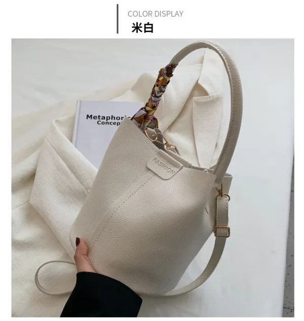 Large Capacity Bag for Women Summer New Fashion Trendy Shoulder Bag Textured Niche Crossbody Bucket Bag - Image 26
