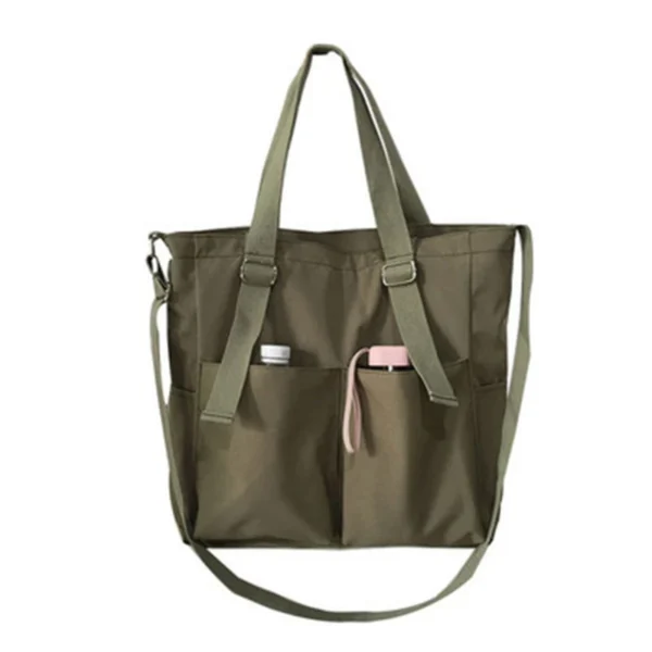 Women Canvas Single Shoulder Bags Large Capacity Hand Bucket Bag Female Crossbody Bags Casual Tote Purses Waterproof Oxford Bags - Image 8