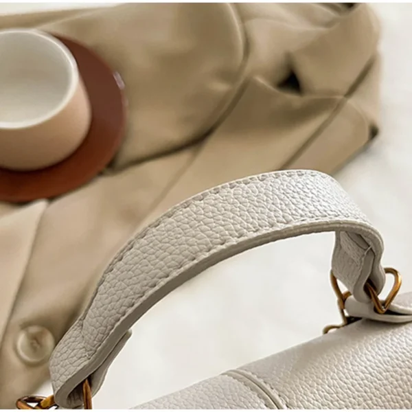 Trapezoidal Crossbody Bag, Niche Designer Soft Shoulder Bag,Fashionable Commuting Versatile Messenger Bag,Lady Buckle Handbag - Image 21