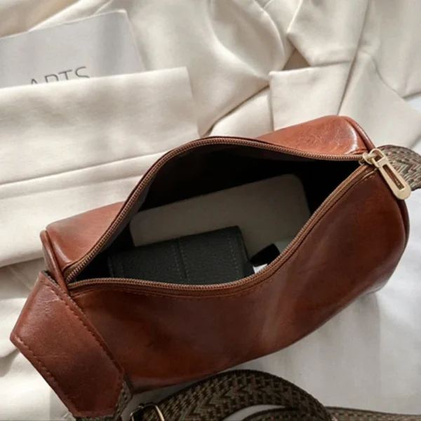 Vintage Shoulder Bag for Women Fashion Wide Strap Crossbody Bag Retro Pillow Messenger Handbag Ladies Tote Clutchs Purses Tote - Image 45