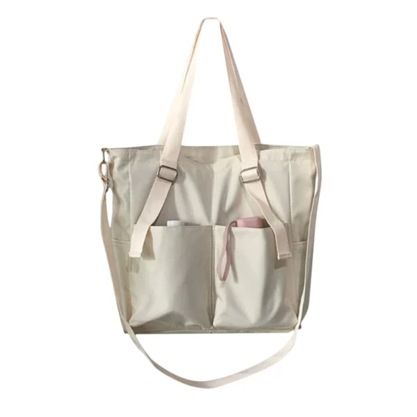 Women Canvas Single Shoulder Bags Large Capacity Hand Bucket Bag Female Crossbody Bags Casual Tote Purses Waterproof Oxford Bags - Image 9