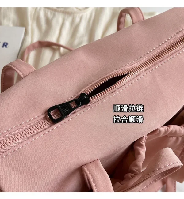 2025 New Korean Bow Nylon Shoulder Bag Fashionable and Sweet Design Tote Bag Folded Large Capacity Commuter Women's Handbag - Image 15