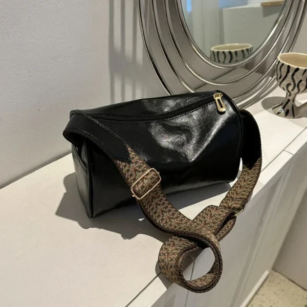 Vintage Shoulder Bag for Women Fashion Wide Strap Crossbody Bag Retro Pillow Messenger Handbag Ladies Tote Clutchs Purses Tote - Image 31