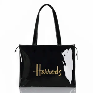 Horizontal Edition PVC Reusable Shopping Bag Eco-friendly London Lady Shopper Bag Large Capacity Waterproof Handbag Shoulder Bag