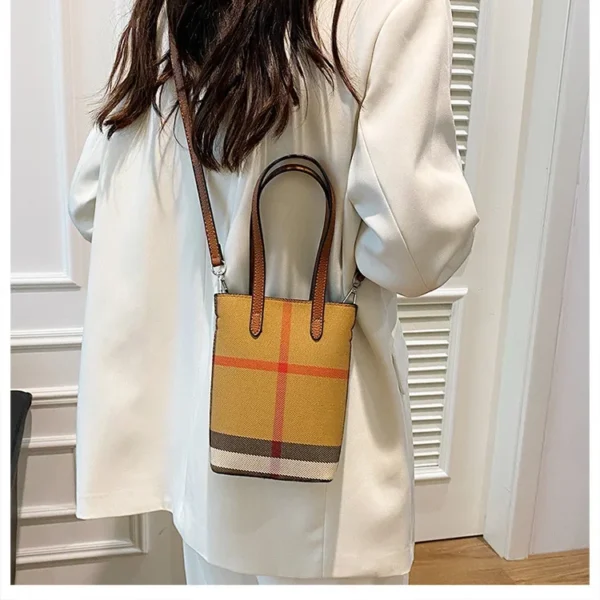 Fashionable Color Block Women's Shoulder Crossbody Bucket Bag Handbag Stylish Design High End Feeling New Hot Sale Of The Season - Image 38