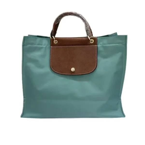Spring New Large Capacity Nylon Shopping Bag Women's Handheld Tote Bag Fashionable Soft Structure with Internal Compartment - Image 5