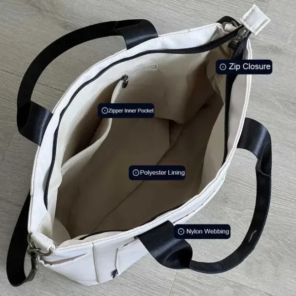 New Casual Tote Large Capacity Shoulder Bag Nylon Waterproof Canvas Handbag Simple Fashion Messenger Bags For Schoolgirl - Image 11