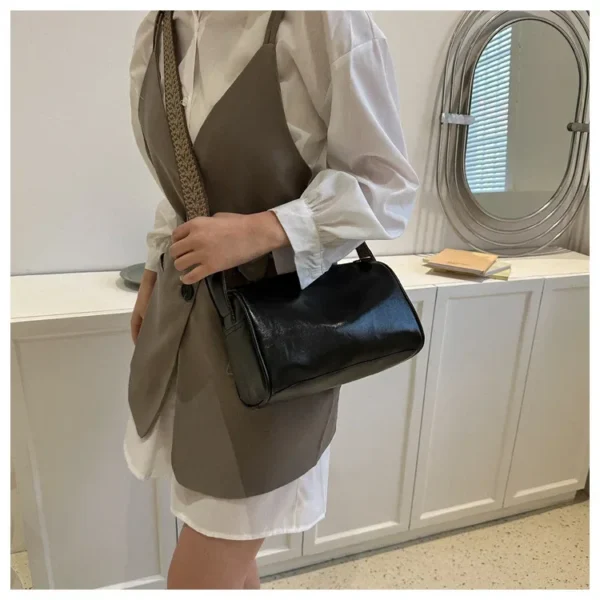 Vintage Shoulder Bag for Women Fashion Wide Strap Crossbody Bag Retro Pillow Messenger Handbag Ladies Tote Clutchs Purses Tote - Image 18