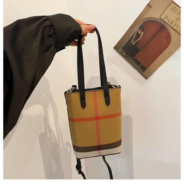 Fashionable Color Block Women's Shoulder Crossbody Bucket Bag Handbag Stylish Design High End Feeling New Hot Sale Of The Season - Image 24