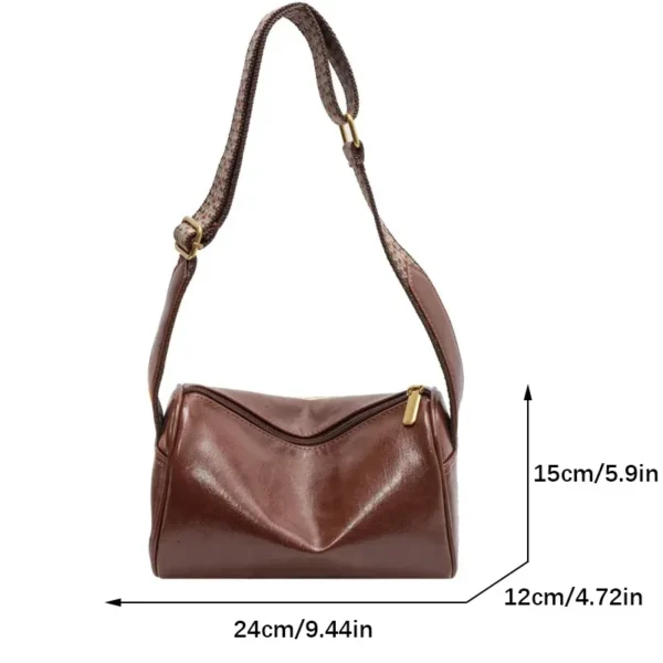 Vintage Shoulder Bag for Women Fashion Wide Strap Crossbody Bag Retro Pillow Messenger Handbag Ladies Tote Clutchs Purses Tote - Image 6