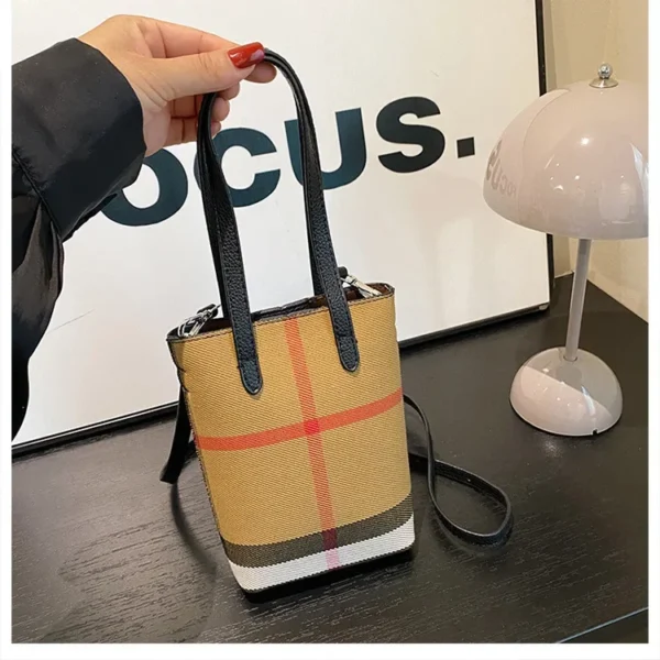 Fashionable Color Block Women's Shoulder Crossbody Bucket Bag Handbag Stylish Design High End Feeling New Hot Sale Of The Season - Image 22