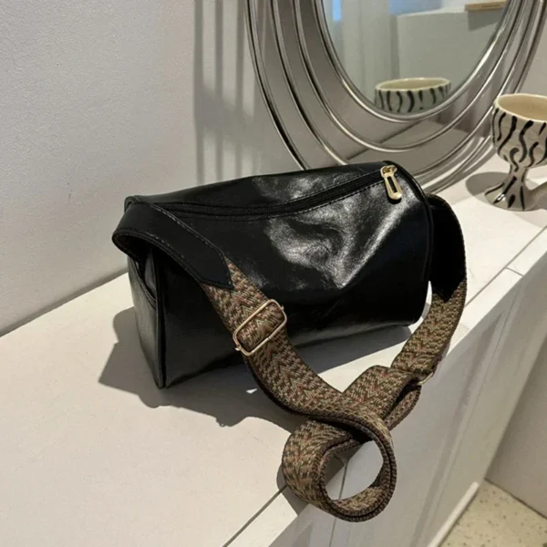 Vintage Shoulder Bag for Women Fashion Wide Strap Crossbody Bag Retro Pillow Messenger Handbag Ladies Tote Clutchs Purses Tote - Image 7
