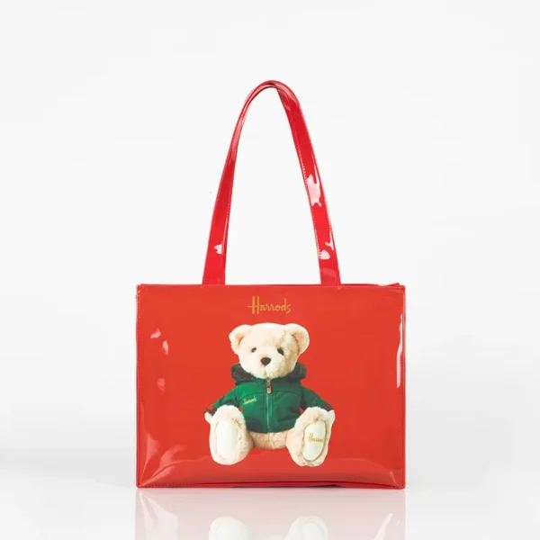 Horizontal Edition PVC Reusable Shopping Bag Eco-friendly London Lady Shopper Bag Large Capacity Waterproof Handbag Shoulder Bag - Image 17