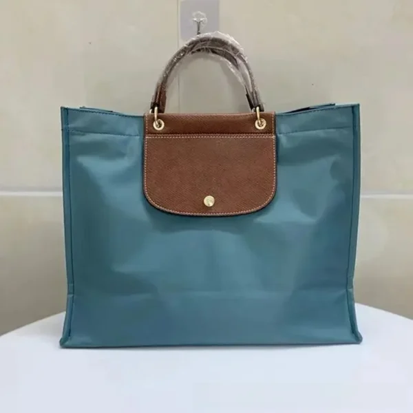 Spring New Large Capacity Nylon Shopping Bag Women's Handheld Tote Bag Fashionable Soft Structure with Internal Compartment - Image 7