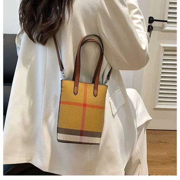 Fashionable Color Block Women's Shoulder Crossbody Bucket Bag Handbag Stylish Design High End Feeling New Hot Sale Of The Season - Image 30