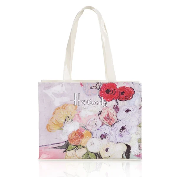 Horizontal Edition PVC Reusable Shopping Bag Eco-friendly London Lady Shopper Bag Large Capacity Waterproof Handbag Shoulder Bag - Image 30