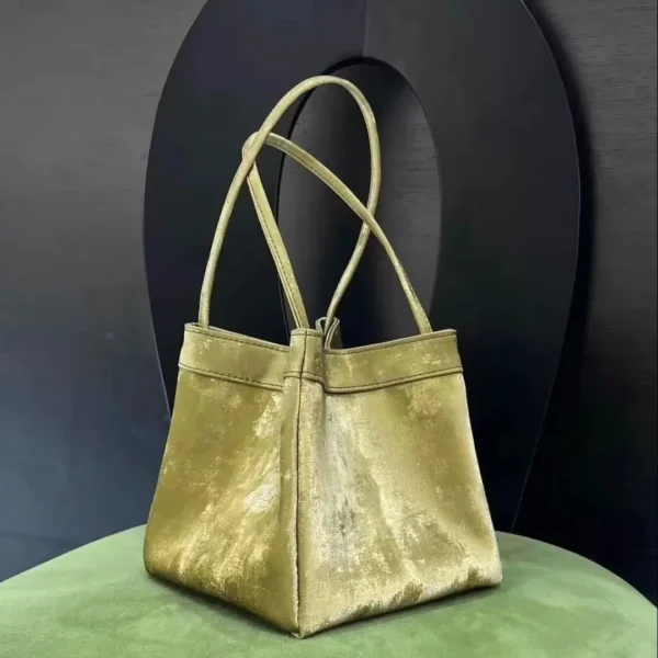 Chinese Style Bamboo Basket Handbag 2024 Colorful Pattern Women's Single Shoulder Slant Crossbody Bucket Bag Fashionable Casual - Image 7