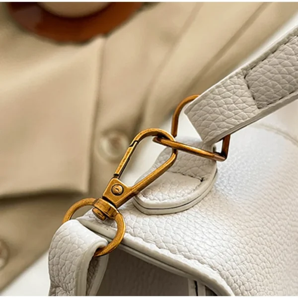 Trapezoidal Crossbody Bag, Niche Designer Soft Shoulder Bag,Fashionable Commuting Versatile Messenger Bag,Lady Buckle Handbag - Image 19