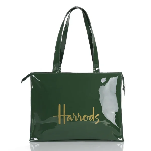 Horizontal Edition PVC Reusable Shopping Bag Eco-friendly London Lady Shopper Bag Large Capacity Waterproof Handbag Shoulder Bag - Image 10