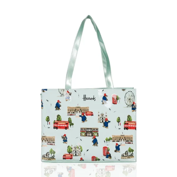 Cartton Print PVC Reusable Women's Shopping Bag Eco Friendly Flower Shopper Handbag Casual Female Student Shoulder Book Purse - Image 19
