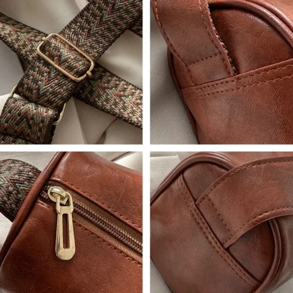 Vintage Shoulder Bag for Women Fashion Wide Strap Crossbody Bag Retro Pillow Messenger Handbag Ladies Tote Clutchs Purses Tote - Image 43