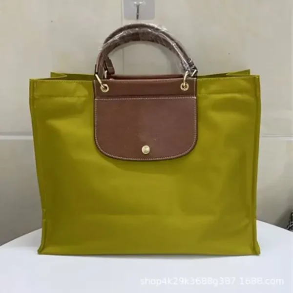 Spring New Large Capacity Nylon Shopping Bag Women's Handheld Tote Bag Fashionable Soft Structure with Internal Compartment - Image 14