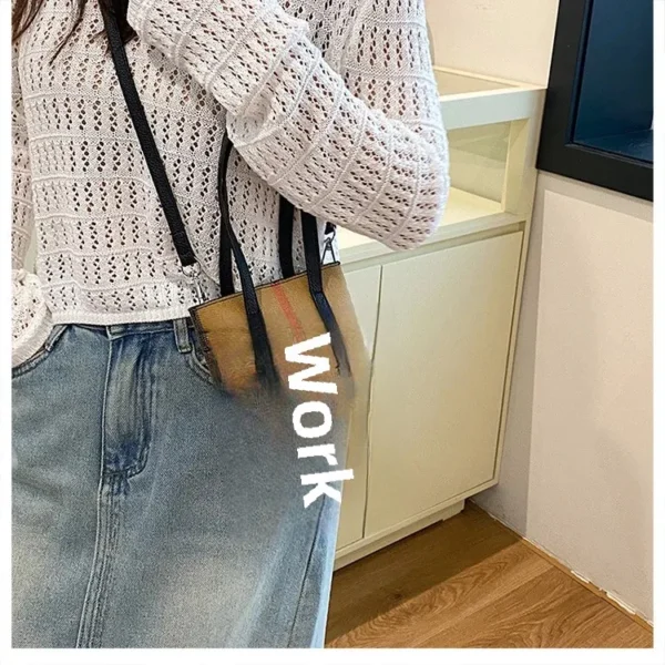 Fashionable Color Block Women's Shoulder Crossbody Bucket Bag Handbag Stylish Design High End Feeling New Hot Sale Of The Season - Image 46