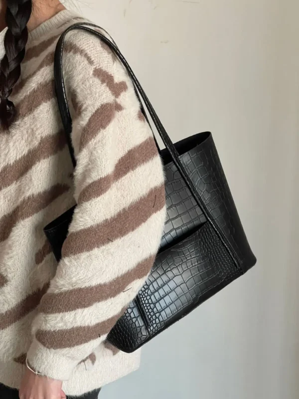 Women Tote Bag High Quality Soft Leather Large Ladies Shoulder Crossbody Bag Luxury Female Shopping Handbag - Image 24